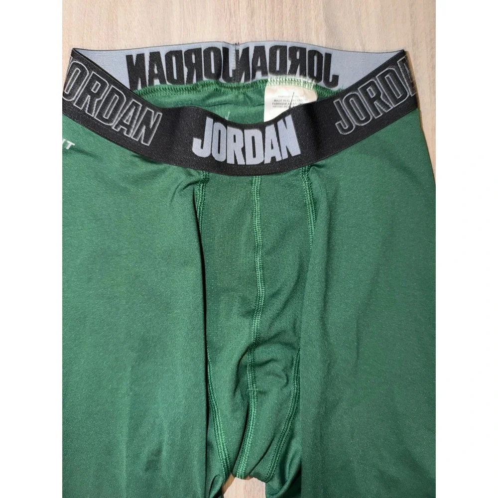 Jordan Training Dri-FIT Compression Tights Mens Medium Green Leggings 885868  N2